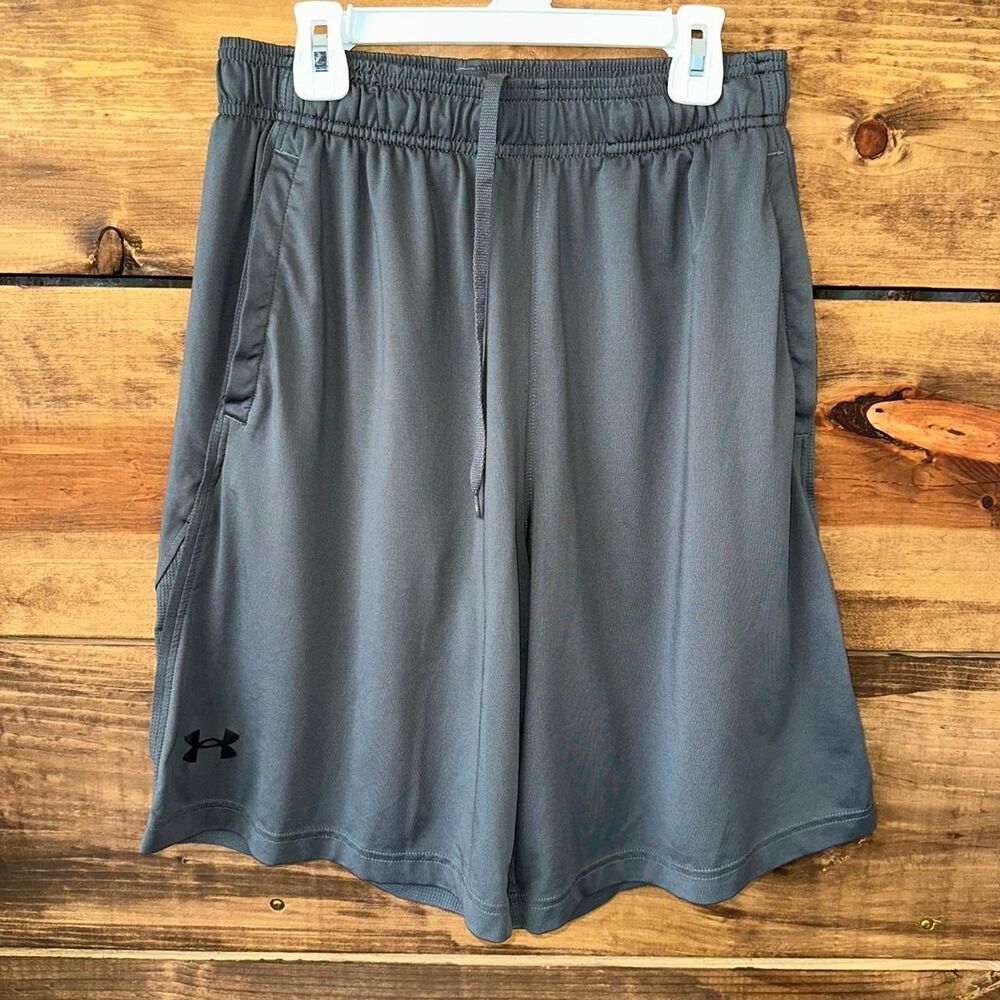 Under-armour Men's Grey and Black Shorts